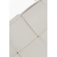 Genti de umar Bottega Veneta Dama - Genti de umar Bottega Veneta Braided Leather Rectangular Bag With Chain Black & White Femei (BM 19707866) - B-mall.ro