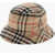 Burberry Iconic Check Cotton Bucket Hat Brown