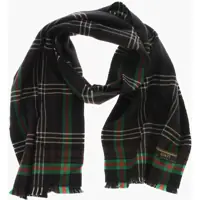 Esarfe Tartan Patterned Wool Scarf Femei