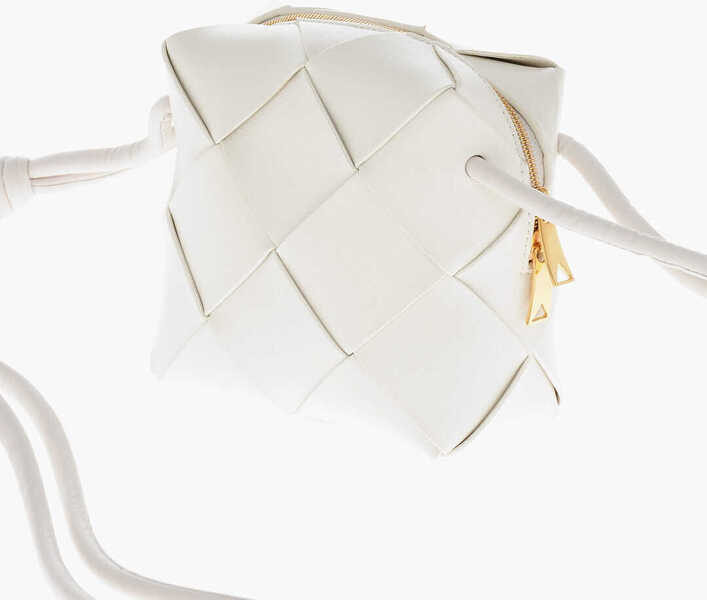 Genti de umar Bottega Veneta Braided Leather Mini Shoulder Bag White Femei (BM 19707893) 2