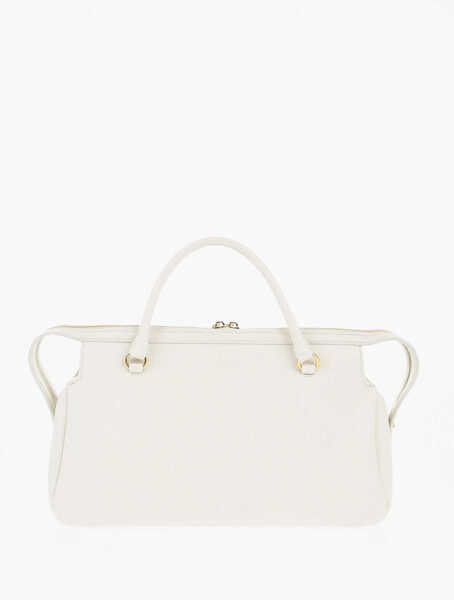 Genti de mana Jil Sander Crocodile Effect Leather Handbag White Femei (BM 19707905) 2