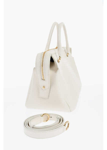 Genti de mana Jil Sander Crocodile Effect Leather Handbag White Femei (BM 19707905) 3