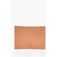 Portofele Textured Leather Wallet With Zip Femei