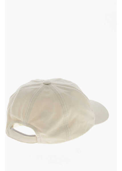Caciuli Isabel Marant Solid Color Tyron Cap With Embroidered Logo Beige Femei (BM 19707926) 3