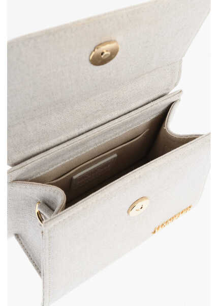 Genti de mana JACQUEMUS Canvas Le Chiquito Handbag With Removable Shoulder Strap Beige Femei (BM 19707944) 4