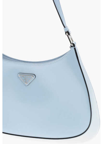 Genti de umar Prada Patent Leather Hobo Bag Light Blue Femei (BM 19707953) 3