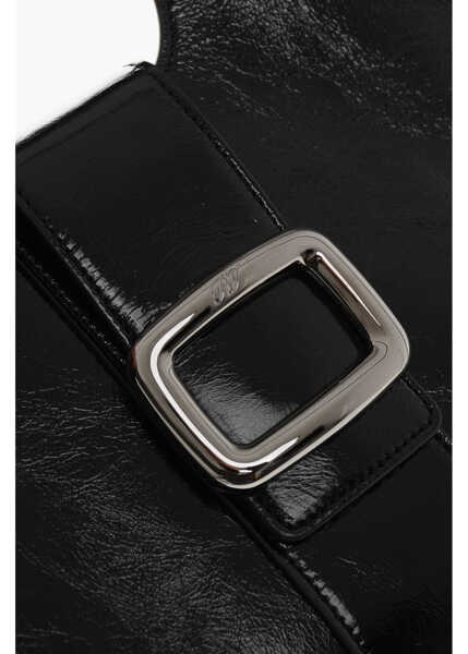 Genti de mana Roger Vivier Patent Leather Mini Bag Black Femei (BM 19707965) 4