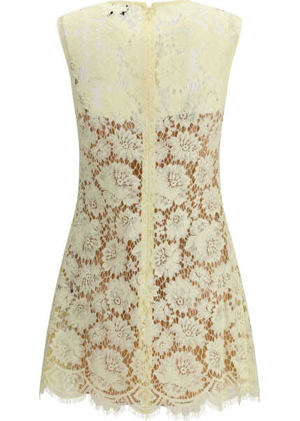 Rochii Self-Portrait Fine lace mini Dress YELLOW Femei (BM 19708073) 2
