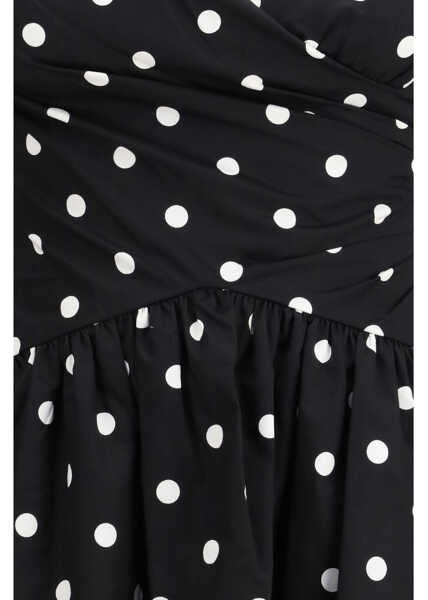 Rochii Self-Portrait Polka dot cotton mini Dress BLACK Femei (BM 19708085) 3
