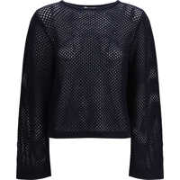 Pulovere casual perforated boatneck Jumper Femei