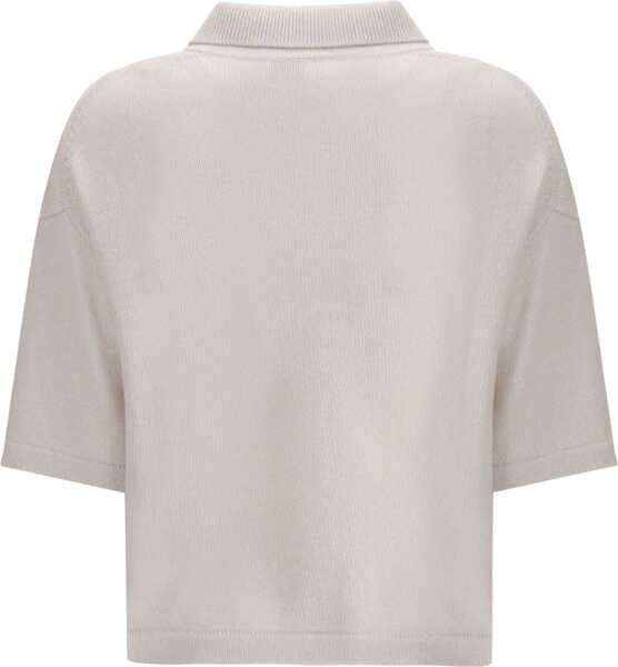 Tricouri Polo Allude Short-sleeve polo neck Sweater 4080 Femei (BM 19708103) 2