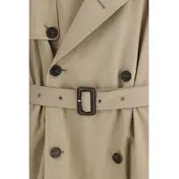 Geci Dama - Paltoane Balenciaga Belted double-breasted Trench Coat EXPLORER BEIGE Femei (BM 19708121) - B-mall.ro