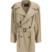 Paltoane Belted double-breasted Trench Coat Femei