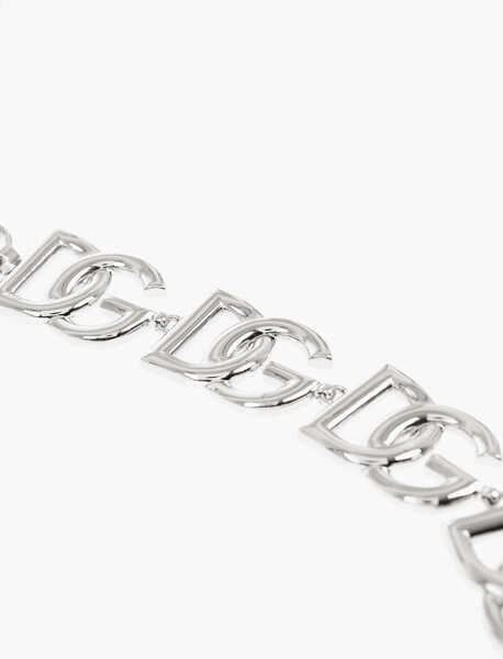 Coliere Dolce & Gabbana Brass Chain Necklace With Monogram Silver Femei (BM 19708169) 2