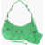 Balenciaga Crinkled Leather Le Cagole Shoulder Bag With Heart-Shaped Mi Green