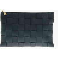 Genti de mana Braided Leather Pouch With Zip Femei