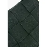 Genti de umar Bottega Veneta Dama - Genti de umar Bottega Veneta Braided Leather Shoulder Bag With Golden Effect Details Green Femei (BM 19708181) - B-mall.ro