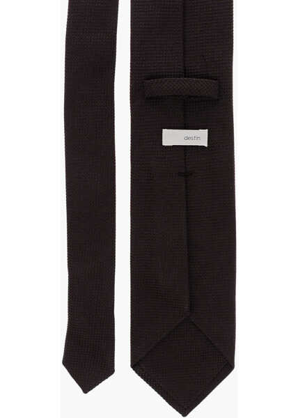 Cravate Destin Jacquard Silk Tie Brown Barbati (BM 19708184) 3