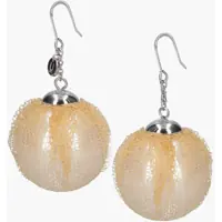 Cercei Resin Pearl Earrings With Tulle Detail Femei