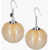 UNDERCOVER Resin Pearl Earrings With Tulle Detail Yellow