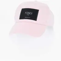 Caciuli Solid Color Cap With Contrasting Logo Patch Barbati