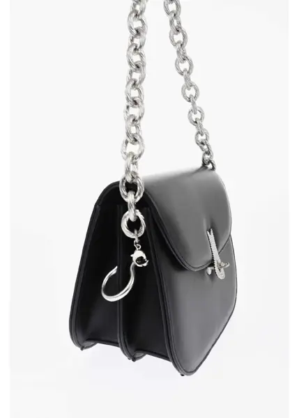 Genti tip postas Amato Daniele Leather Cacciatora Bag With Chain Strap Black Femei (BM 19708223) 3