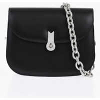 Genti tip postas Leather Cacciatora Bag With Chain Strap Femei
