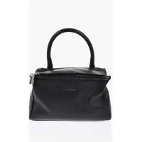 Genti de umar Textured Leather Pandora Bag With Silver Effect Logo Femei