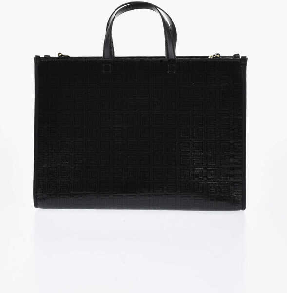 Genti de mana Givenchy Logoed Leather Tote Bag Black Femei (BM 19708235) 2