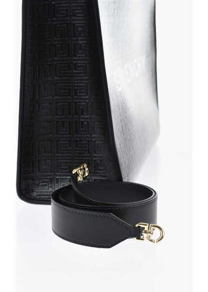 Genti de mana Givenchy Logoed Leather Tote Bag Black Femei (BM 19708235) 3