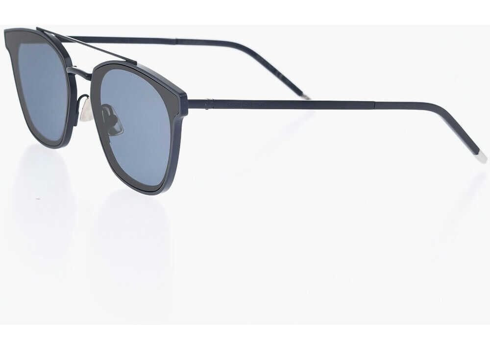 Ochelari de soare Saint Laurent Sunglasses Crafted With A Metal Frame And A Sleek Double Bri Blue Barbati (BM 19708241) 2