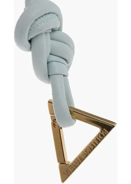 Brelocuri Bottega Veneta Leather Knot Keyring Light Blue Femei (BM 19708244) 3