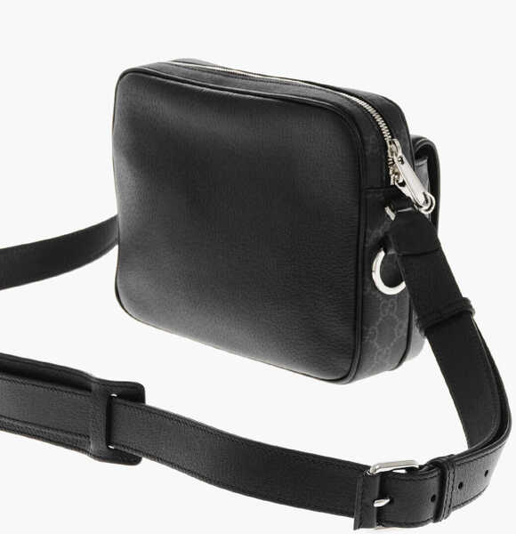 Genti de mana Gucci Textured Leather Shoulder Bag With Logoed Detail Black Barbati (BM 19708253) 2