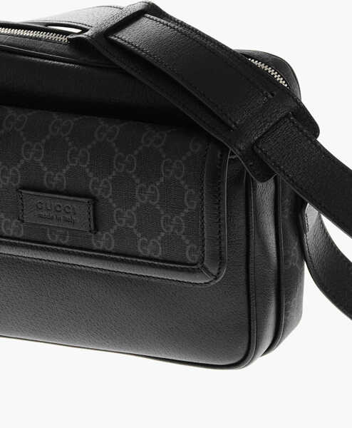 Genti de mana Gucci Textured Leather Shoulder Bag With Logoed Detail Black Barbati (BM 19708253) 3