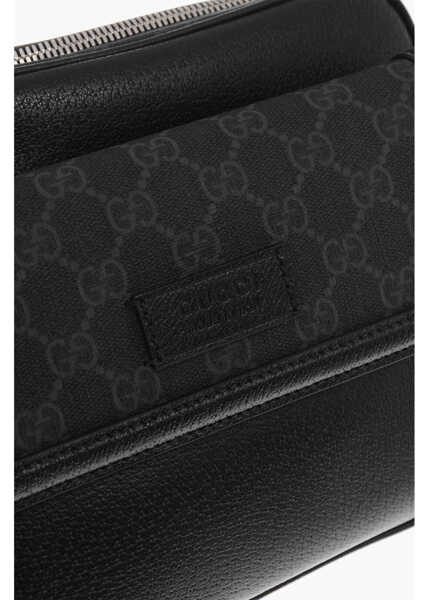 Genti de mana Gucci Textured Leather Shoulder Bag With Logoed Detail Black Barbati (BM 19708253) 4