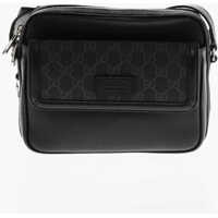 Genti de mana Textured Leather Shoulder Bag With Logoed Detail Barbati