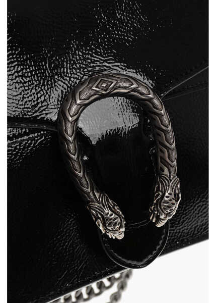 Genti de umar Gucci Patent Leather Dionysus Bag With Logoed Closure Black Femei (BM 19708256) 4