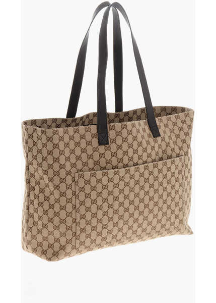 Genti de mana Gucci Fabric Neo Original Tote Bag With All-Over Monogram And Leat Beige Barbati (BM 19708259) 2