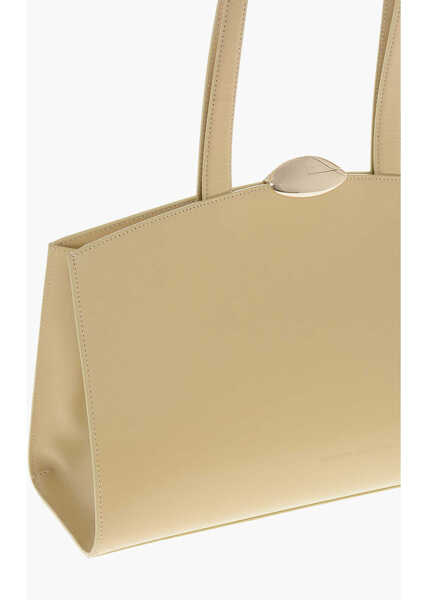 Genti de mana Benedetta Bruzziches Leather Serena Shoulder Bag Beige Femei (BM 19708262) 3
