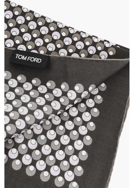 Esarfe Tom Ford Patterned Silk Foulard Multicolor Barbati (BM 19708265) 3