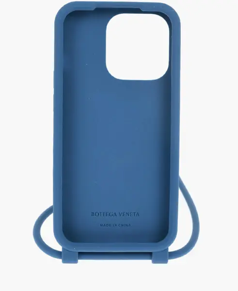 Huse mobil & tablete Bottega Veneta Silicone 14 Pro Iphone Case With Neck Strap Blue Barbati (BM 19708268) 2