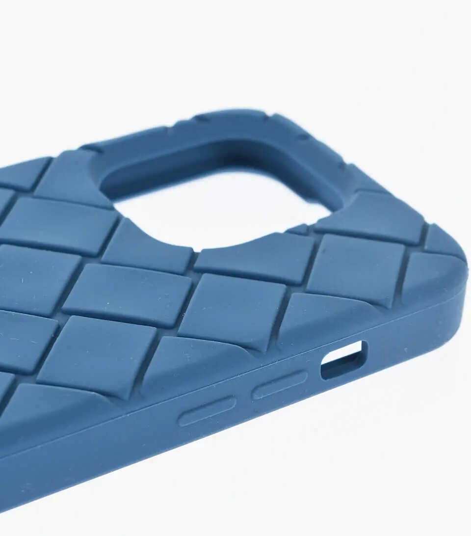 Huse mobil & tablete Bottega Veneta Silicone 14 Pro Iphone Case With Neck Strap Blue Barbati (BM 19708268) 3