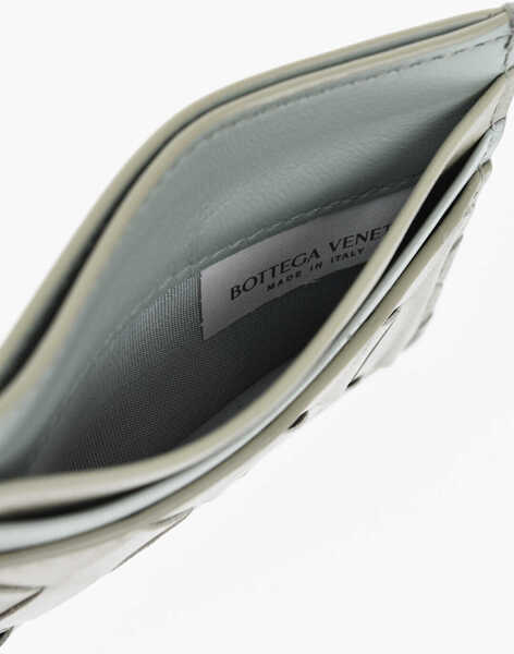 Portofele Bottega Veneta Braided Leather Card Holder Green Femei (BM 19708271) 3