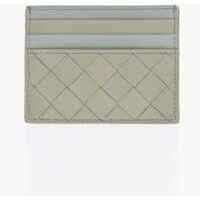 Portofele Braided Leather Card Holder Femei