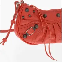 Genti de umar Balenciaga Dama - Genti de umar Balenciaga Crinkled Leather Le Cagole Xs Shoulder Bag With Metal Detail Red Femei (BM 19708277) - B-mall.ro