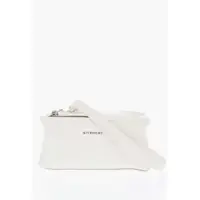 Genti de umar Textured Leather Pandora Shoulder Bag With Silver Effect Log Femei
