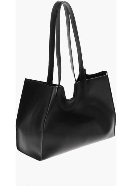 Genti de mana Cline Leather Cabas Tote Bag With Lock Black Femei (BM 19708283) 2