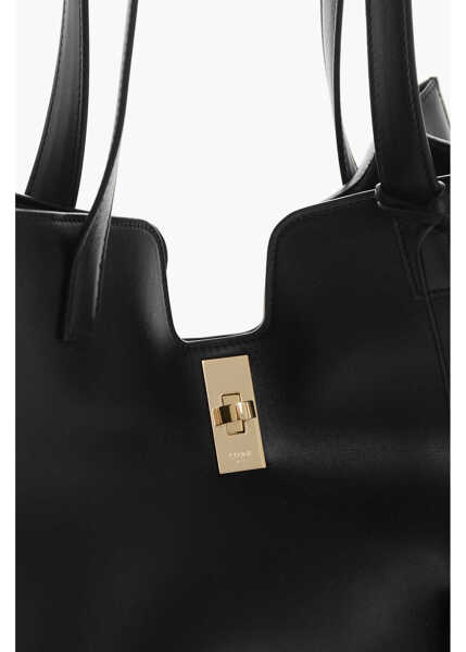 Genti de mana Cline Leather Cabas Tote Bag With Lock Black Femei (BM 19708283) 4