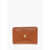 IL BISONTE Leather Coin Holder Brown