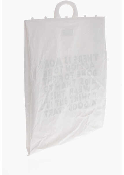 Genti de mana Maison Margiela Mm6 Nylon There Is More Shopping Bag White Femei (BM 19708349) 2